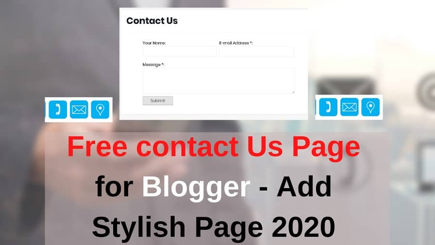 Free contact form for Blogger