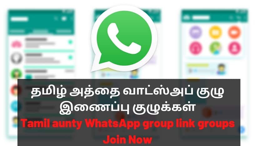 1000+ Best Tamil Aunty WhatsApp Group Link Groups
