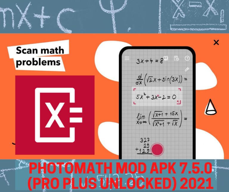 Photomath MOD APK 2021 Best V7.5.0 (Pro Unlocked)