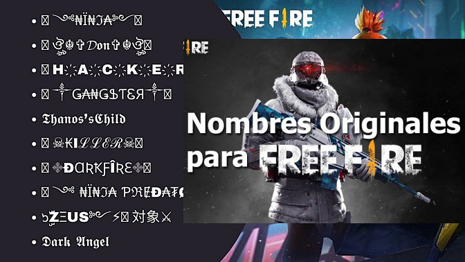 Nombres para free fire 1