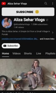 Aliza Sehar's vlog