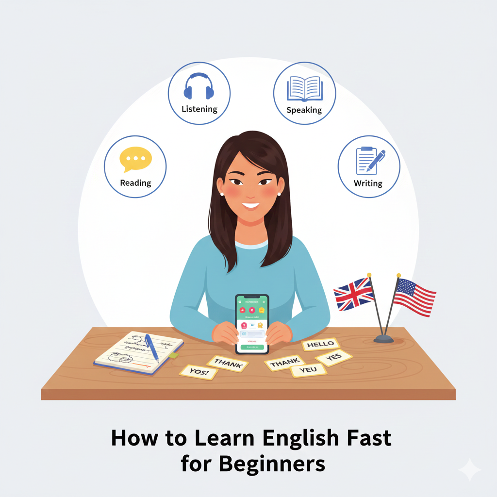 How to learn English fast for beginners