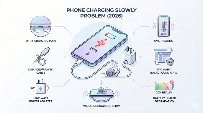 phone charging slowly problem 2026