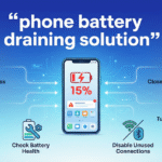 ‘phone battery draining fast solution