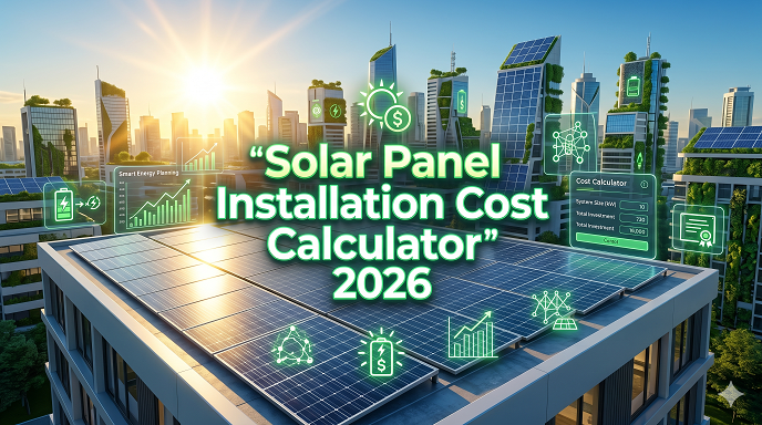 Solar panel installation cost calculator 2026