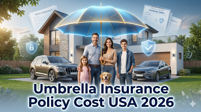 Umbrella insurance policy cost USA 2026